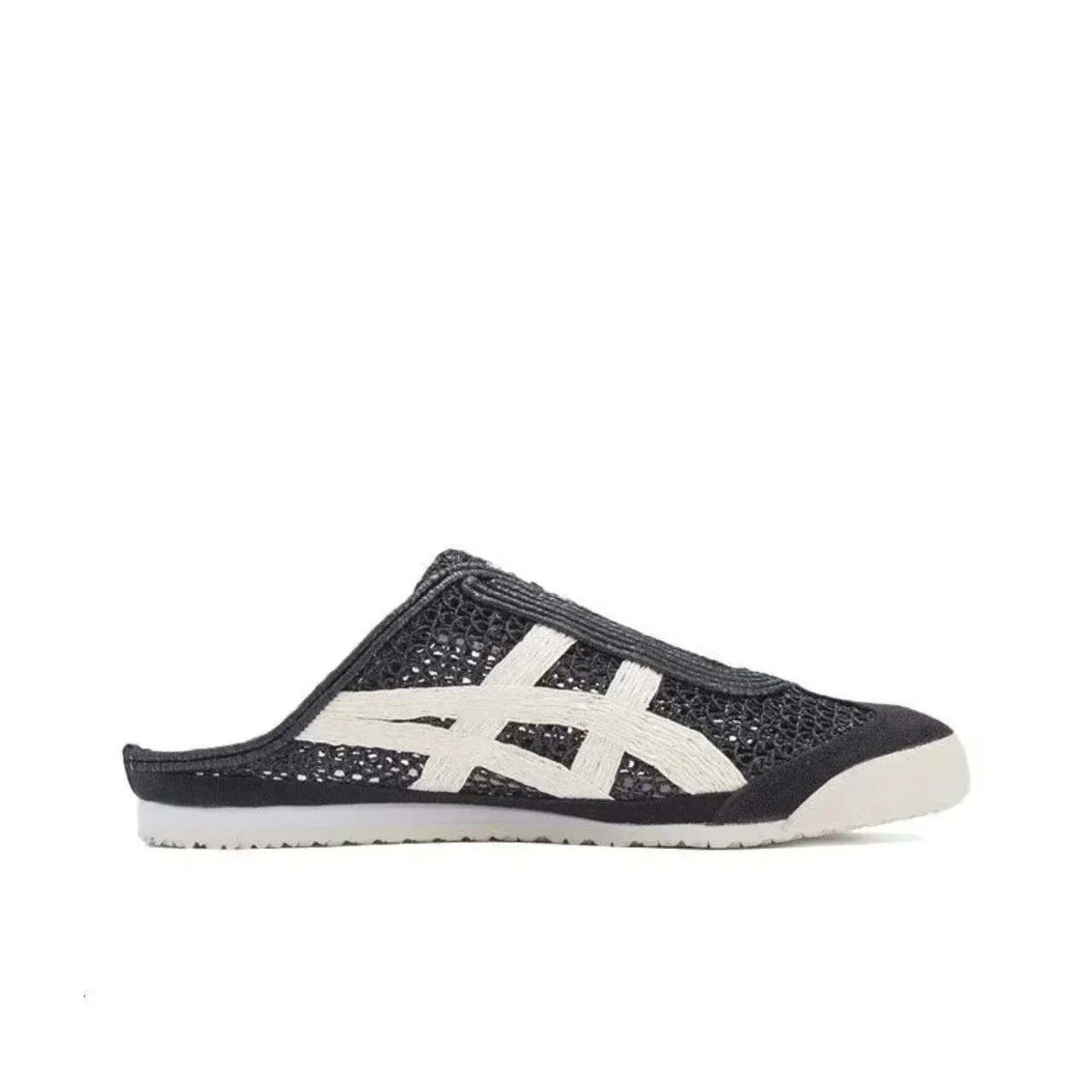 Onitsuka Tiger Unisex MEXICO 66 Low-top Sabot Breathable Semi-slippers Black