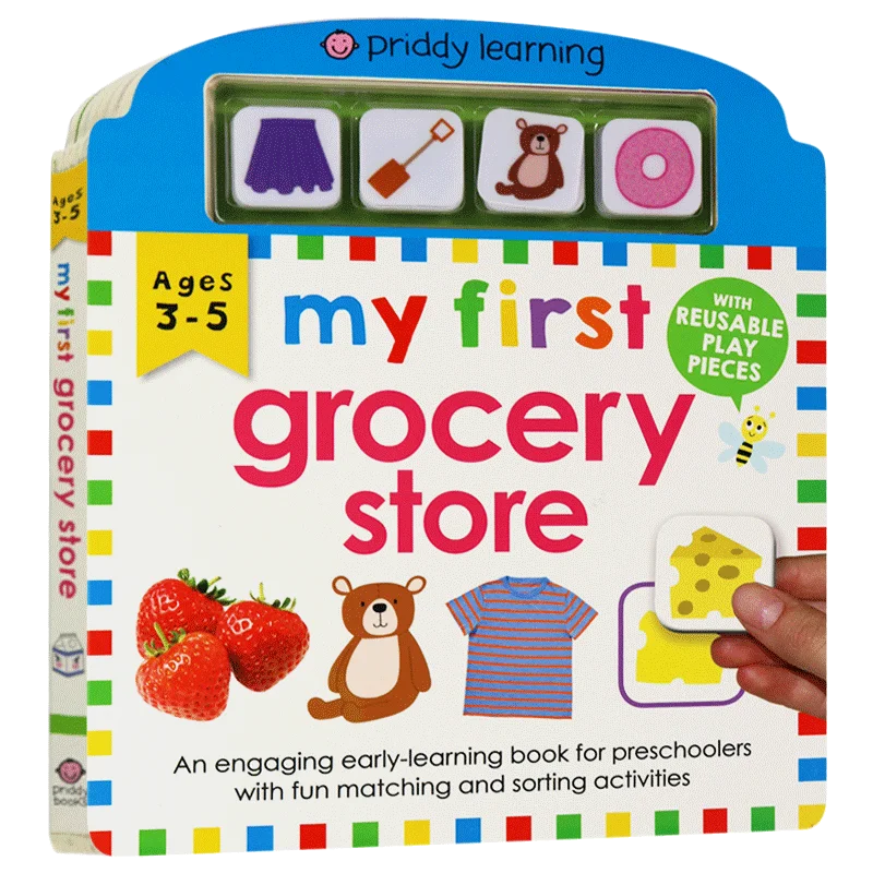 

My First Play & Learn Grocery Store, Roger Priddy, Children's books aged 3 4 5 6, English picture books, 9780312530112