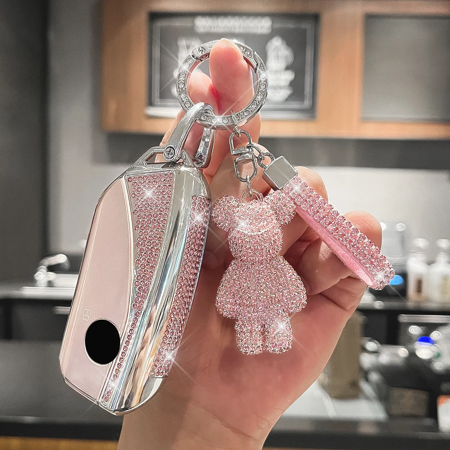 

Высококачественные боковые бриллианты для BMW X1 U11 2023, серия 7, 735i 740Li I7 G07 X7 LCI XM, чехол для дистанционного ключа автомобиля, брелок, аксессуары