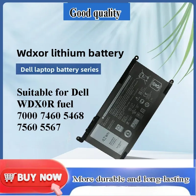 For WDX0R Laptop Battery Compatible with Inspiron 15 7000 7460 5468 7560 5567 Fuel Series Notebook Replacement
