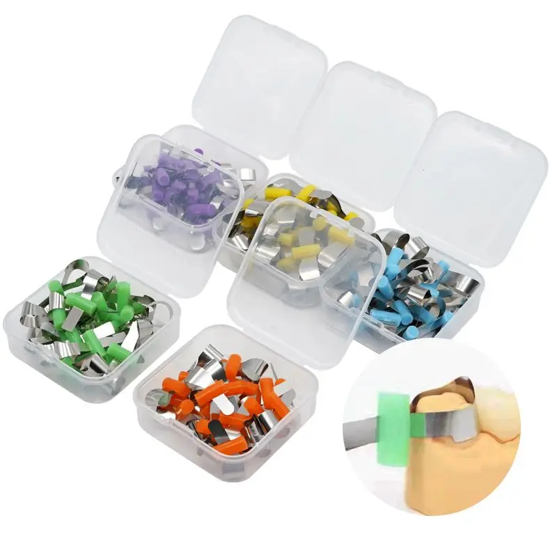 

20pcs Dental Forming Sheet Orthodontic Sectional Contoured Matrice Polyester Matrix Bands Dentistry Material