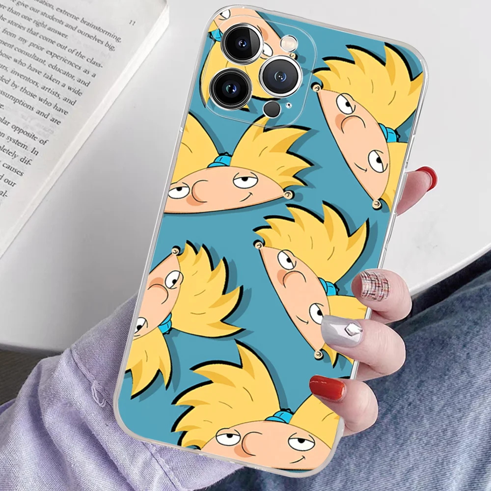 Hey Arnold Helga Cute Phone Case Silicone Soft for iphone 15 14 13 12 11 Pro Mini XS MAX 8 7 6 Plus X XS XR Cover