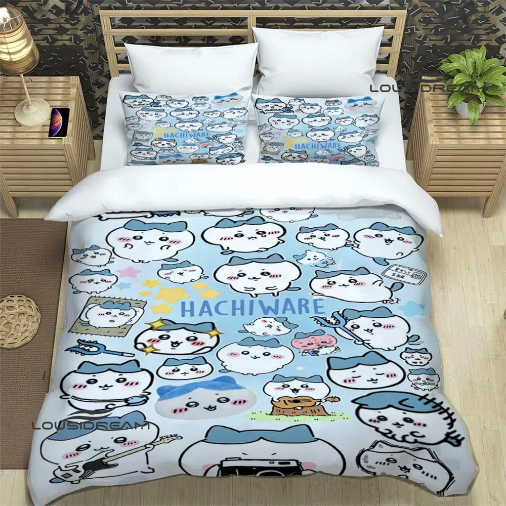 3D Cute C-Chiikawas Printed Bedding Sets exquisite supplies set duvet cover bed comforter set bedding set luxury birthday gift