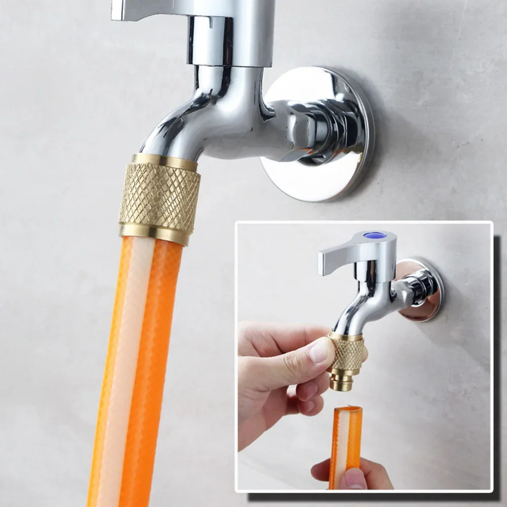 STONEGO Copper Car Wash Water Gun Connector Accessories Faucet Conversion Head Quarter Water Pipe Washing Machine Connector