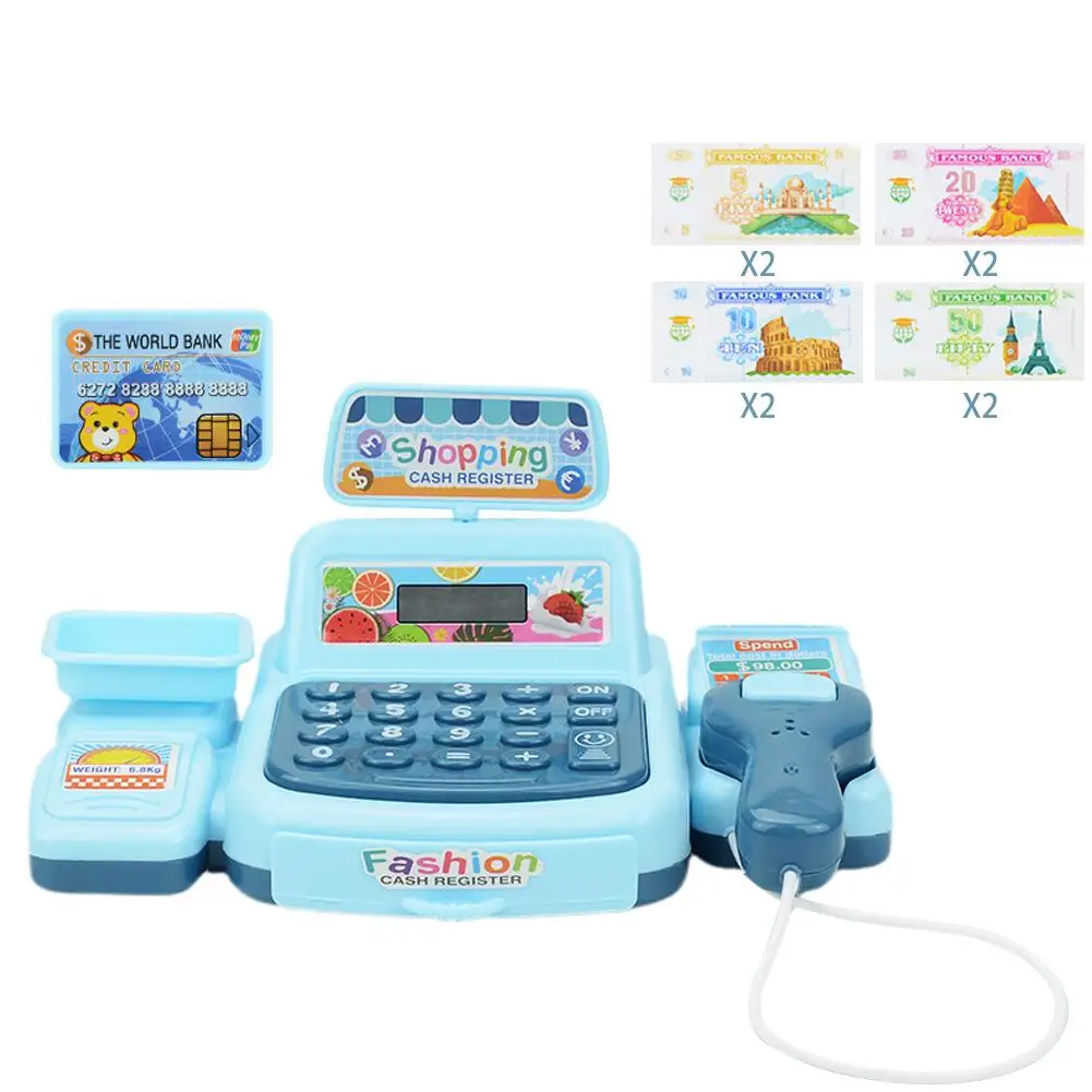 Jouets de simulation de caisse enregistreuse pour enfants, jouets de simulation, jeux de modèle de registre, supermarché pour bébé, enfants, T5SEE