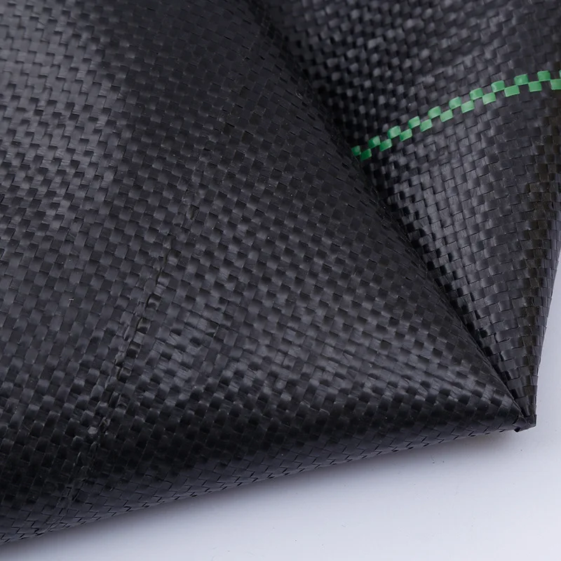 Black Agricultural Anti Grass Cloth PP Garden Weed Barrier Fabric Permeable Anti-Weed Mesh Geotextile Greenhouse Weeding Mat