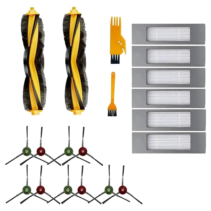 Для вакуумного Ecovacs DEEBOT OZMO 920 950 T8 AIVI Max T9 T5 N5 N7 N8 + N8 Pro DX55 DX93 DJ65, основная боковая щетка, фильтр НЕРА