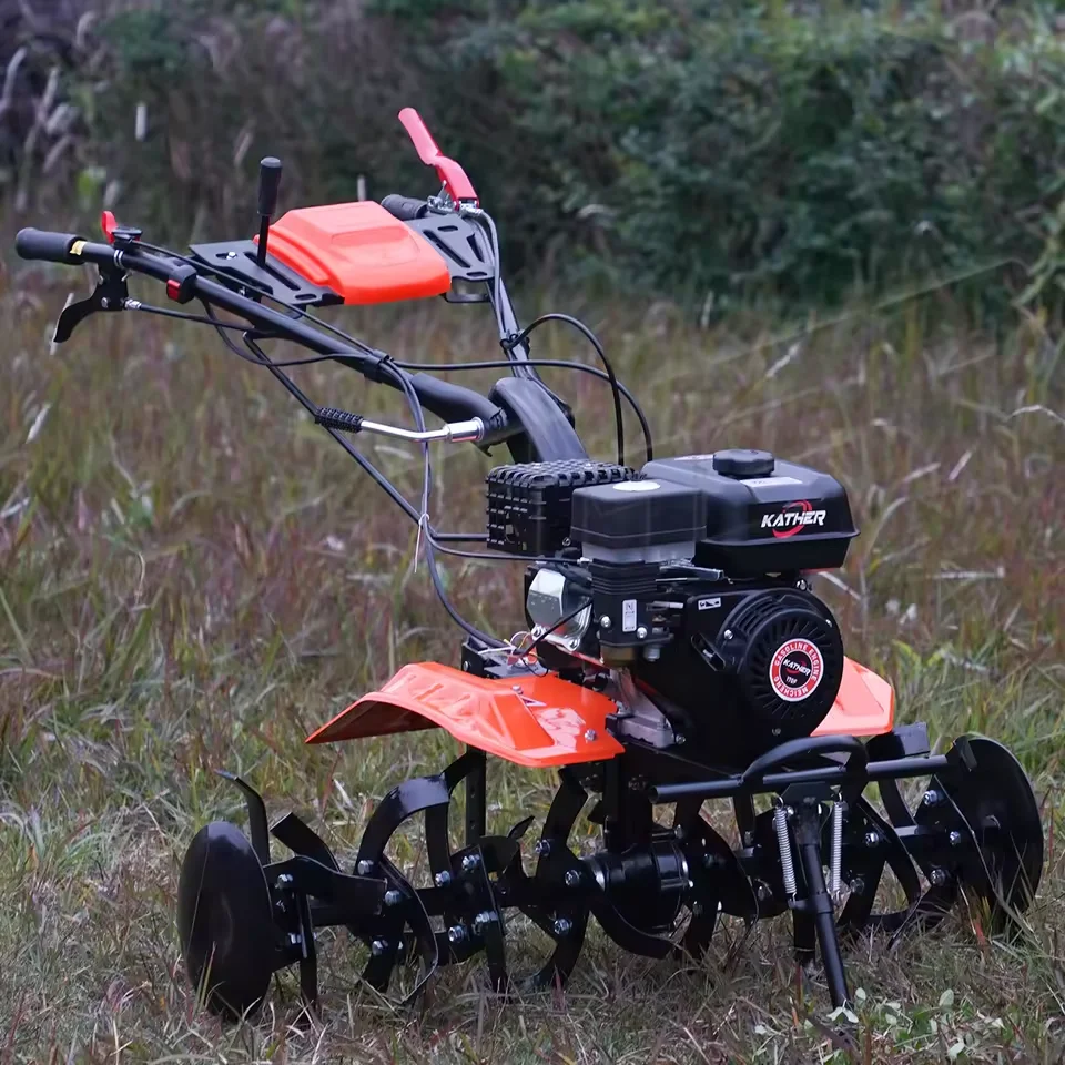 

Popular 7HP Rotary Tiller Two Wheel Hand Walking Tractor Power Tiller Gearbox Engine Energy Saving Long