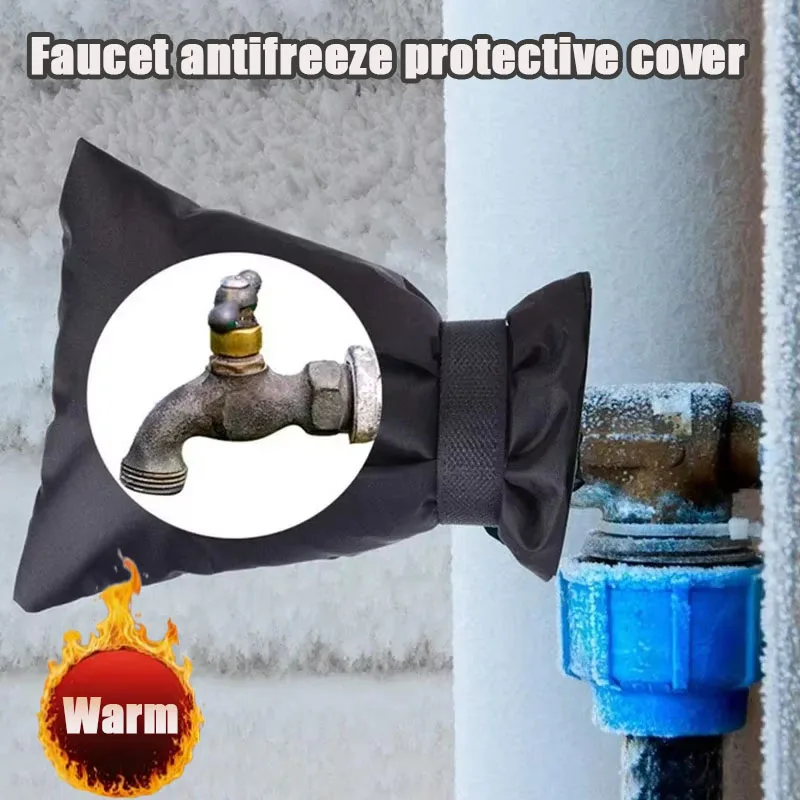 1-10PCS Oxford Fabric Faucet Insulation Sleeve Waterproof Outdoor Spigot Cover Reusable Winter Freeze Protection