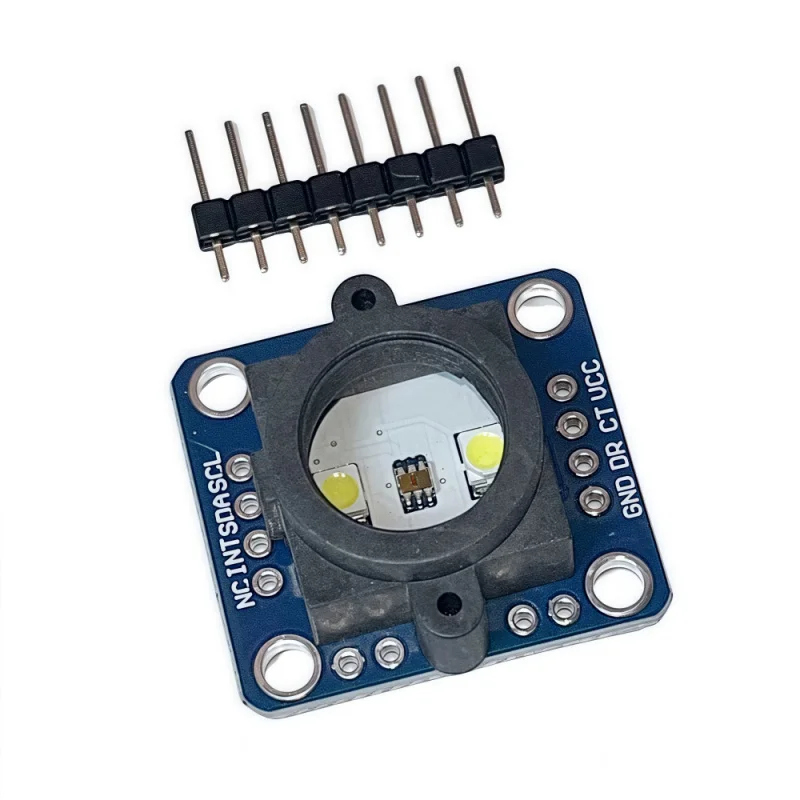 وحدة استشعار الألوان GY-33 TCS34725 مع واجهة MCU وI2C وUART مدمجة، توازن أبيض تلقائي، مخرج RGB مباشر