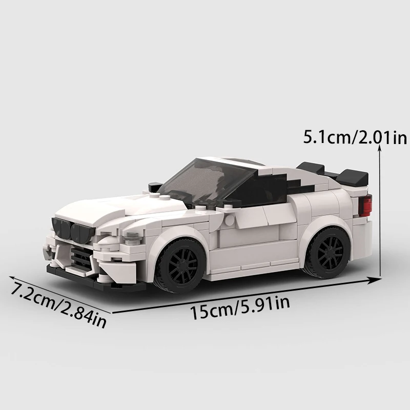 Giocattolo modello di assemblaggio di blocchi di auto super sportive MOC, assemblaggio di modelli di auto fai-da-te, da collezione per la decorazione domestica, regalo di compleanno