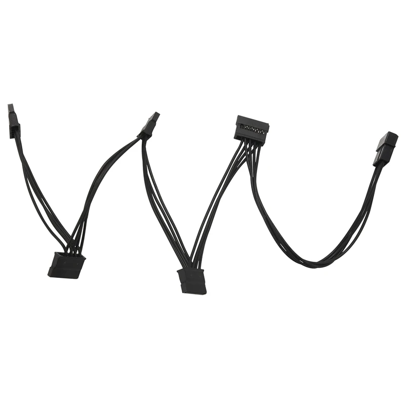 

4Pin IDE 1 To 5 SATA 15Pin Hard Drive Power Supply Splitter Cable For DIY Hard Disk PC Sever 18AWG Power