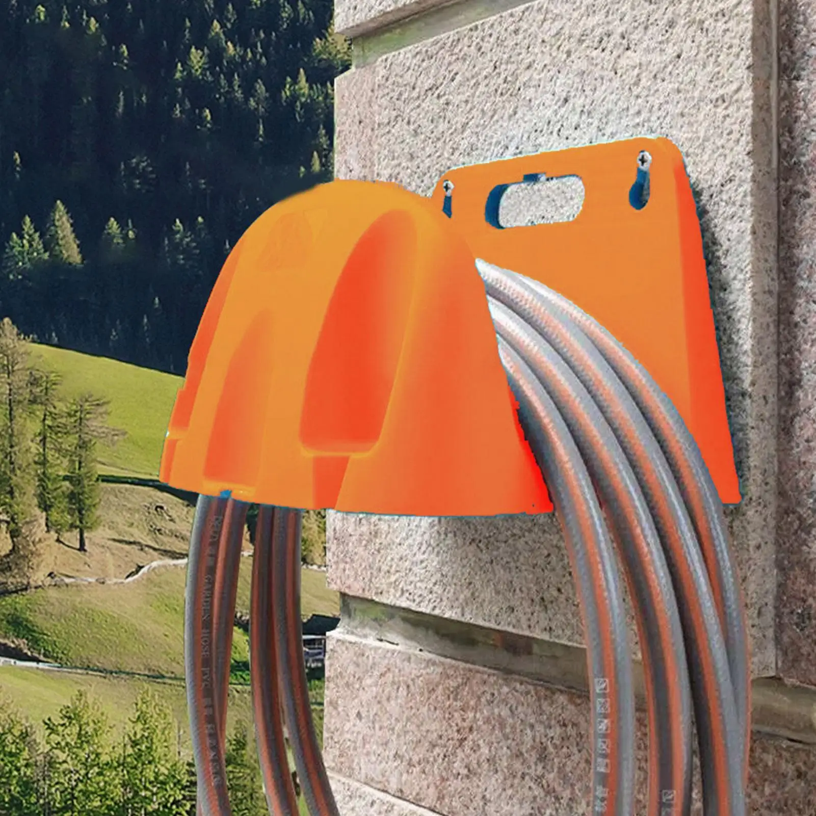 Hose Holder Wall Mounted Durable Hose Hooks Metal Hose Hanger Durable Hose Hooks Metal Water Hose Holder for Outside Hose