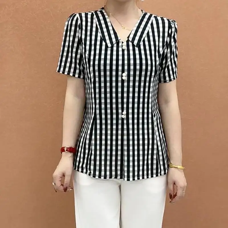 Neue Sommer Modische und Stilvolle Lose Casual Mittleren Alters und Ältere Mutter der Temperament Kurzarm Top