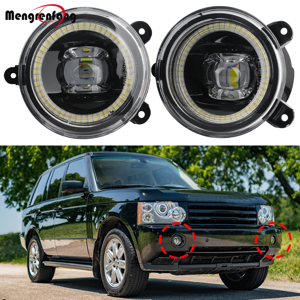 

1 Pair Car LED Fog Light Assembly Angel Eye DRL Daytime Running Lamp H11 For Land Rover Range Rover 3/III (L322) 2003-2009