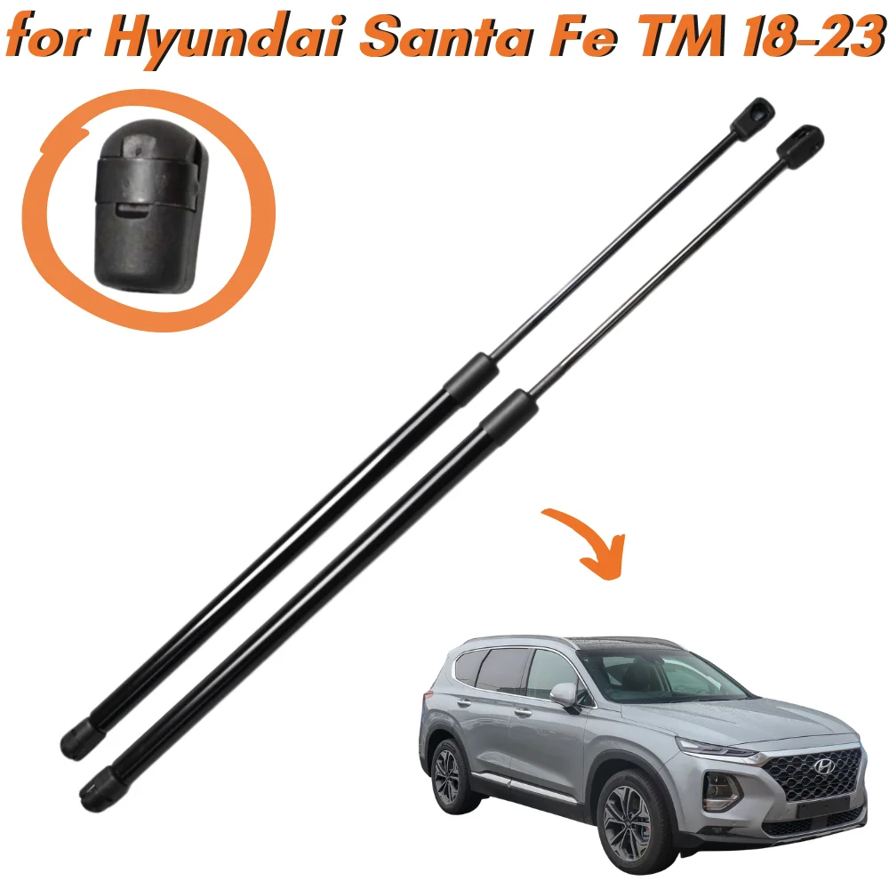 

Qty(2) Hood Struts for Hyundai Santa Fe (TM) SUV 2018-present Front Bonnet Gas Springs Shock Absorbers Lift Supports Dampers