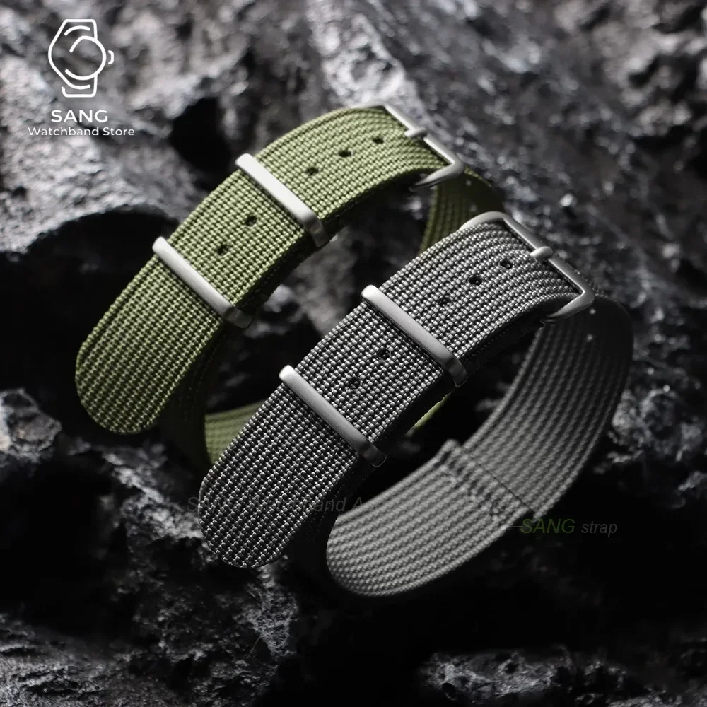 18 mm, 19 mm, 20 mm, 22 mm, geripptes Premium-Nylon-Uhrenarmband für Omega, Militär- und Freizeitarmband für Seiko, Army Sport, Ersatzarmband – Detail 10