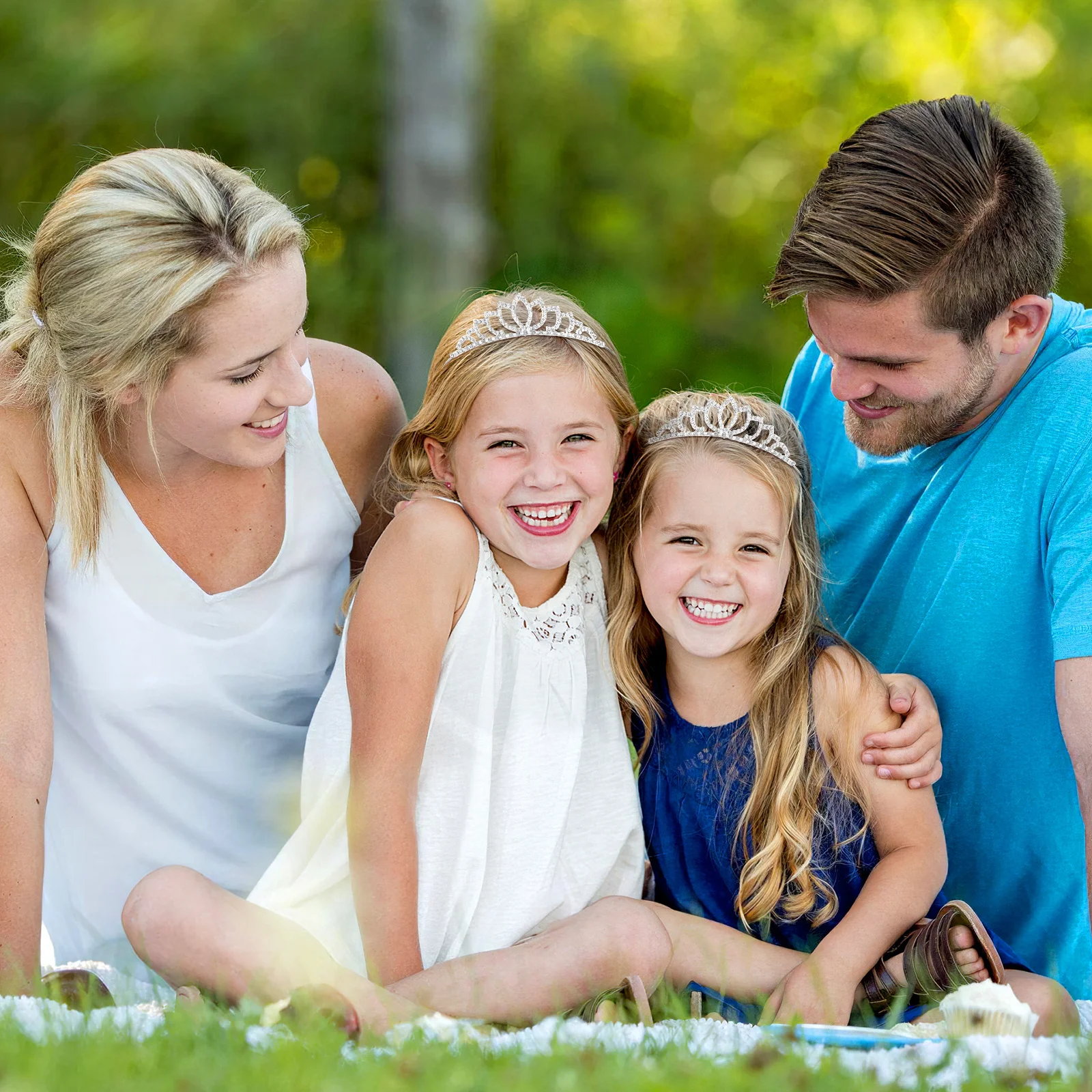 

Silver Rhinestone Hairband Alloy Tiara for Women Kids Bridal Wedding Party Accessory Crown 38Cm Women Tiara Wedding Barrettes