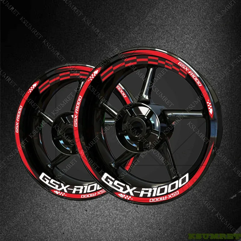 

Vinyl For SUZUKI GSXR1000 Logo Wheel StickerMotorcycle Rim Decal Stickers