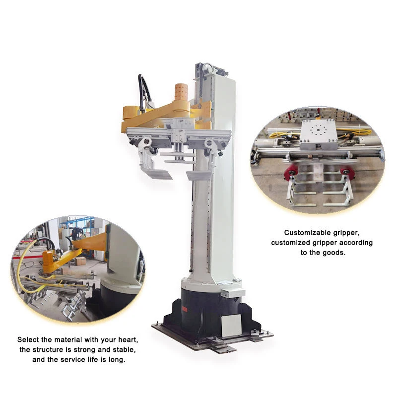 Heavy-Duty 100kg Flour Sack Stacking Palletizer for Efficient Warehousing