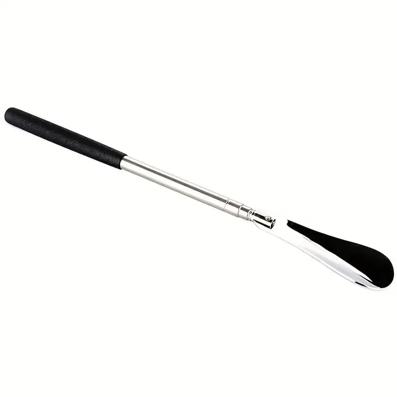 1pc Portable Stainless Steel Shoe Horn With Three Adjustable Lengths for Shoe Lifting And Wearing Shoe Accessories