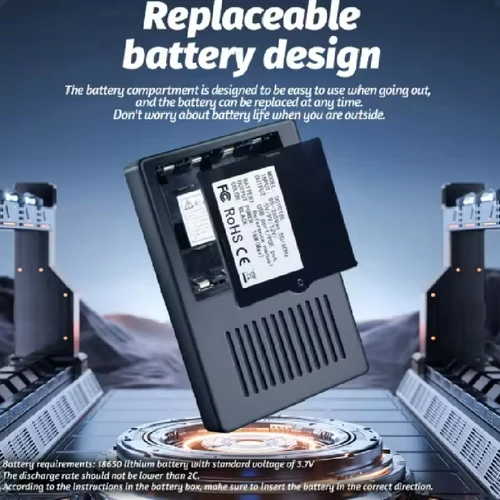 Imagen 2 del producto 【Sin batería】Mini DC UPS fuente de alimentación ininterrumpida 18650 batería reemplazable respaldo 5v 9v 12v 220V para enrutador módem Wifi