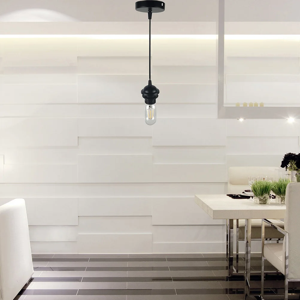 

Black Finish Pendant Light Retro Industrial Iron Chandelier Hanging Lamp Adjustable for Kitchen Dining Room Staircase