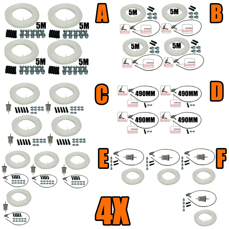 

4X Fuel Tank Standpipe Kit Replaceable Parking Heater Accessories Fuel Filter for Eberspacher Webasto Heater Diesel Hose Clip