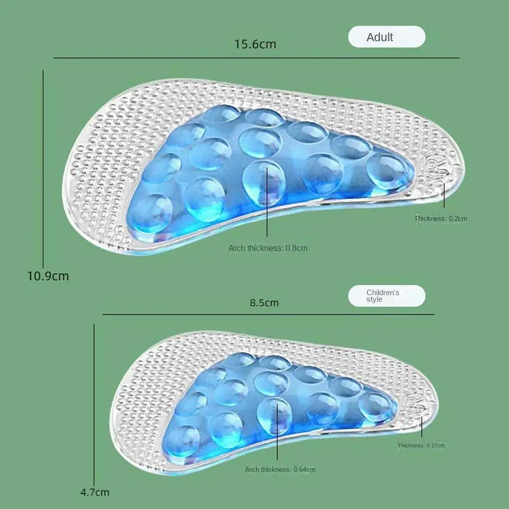 Insert Cushion Foot Arch Pads Foot Shock-absorber Foot Care Tools Arch Support Insoles Gel Orthopedic Pads Comfort Padding