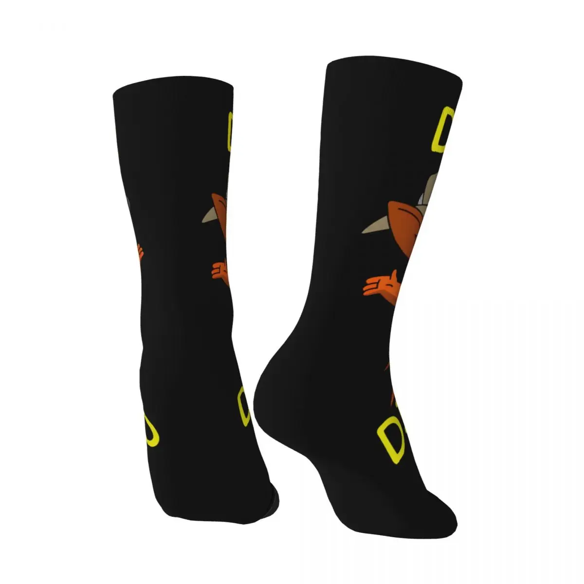 Funny Men's compression Socks Dash Dingo Vintage Harajuku Crash Bandicoot Game Street Style Novelty Pattern Crew Crazy Sock