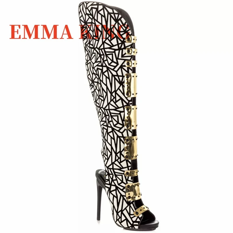 المرأة حذاء برقبة للركبة الماس شبكة شريط وأشار خنجر الأحذية أنيقة مثير موضة الحفلات اللمحة تو الأحذية الربيع والخريف #3