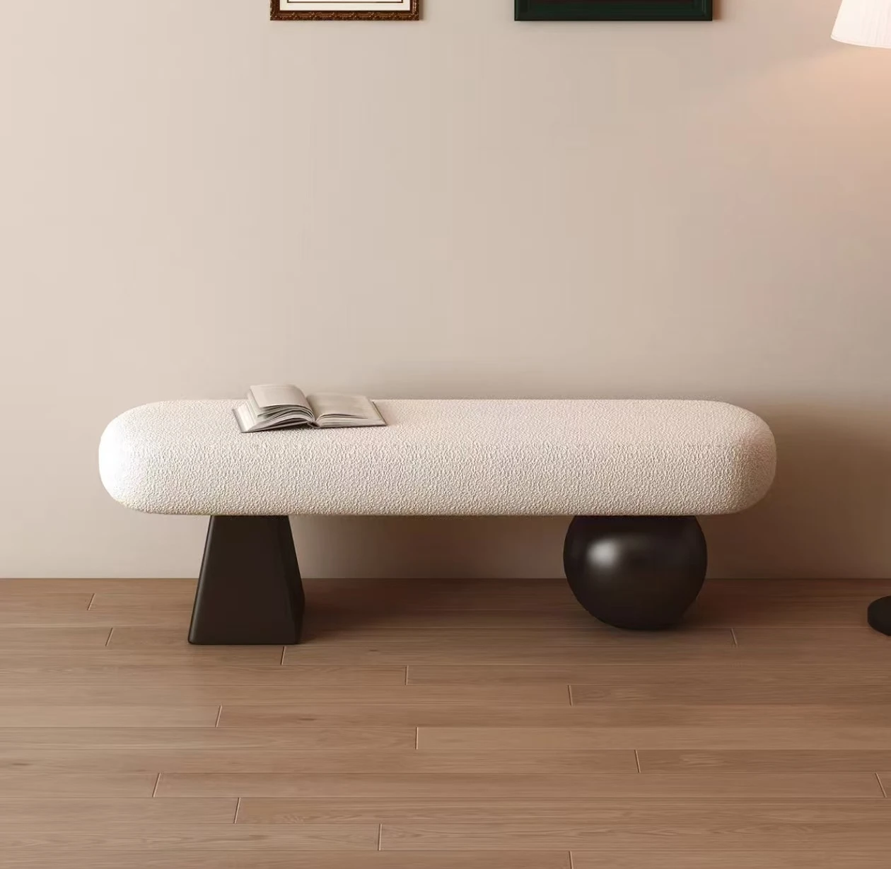 modern-art-deco-entryway-bench-with-boucle-upholsteryunique-stylish-design-comfortable-durable-accent-bench