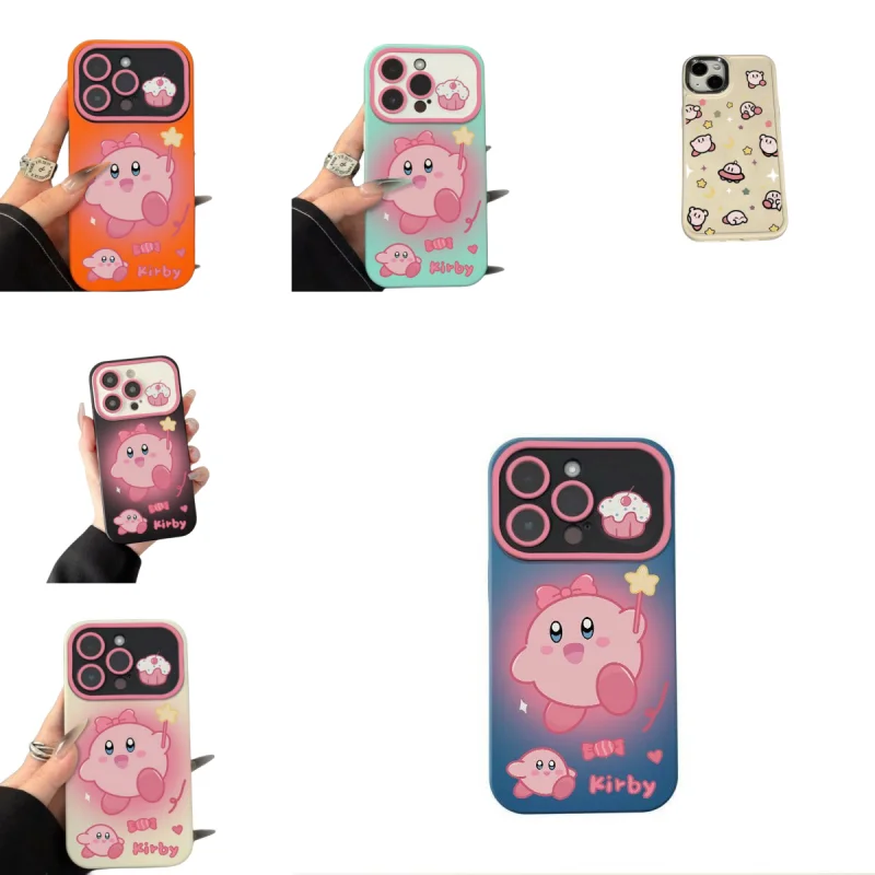 

Kirby Phone Case IPhoneX-14 Series Two-dimensional Peripherals All-inclusive Lenses Silicone Soft Shell Anti-drop Protection