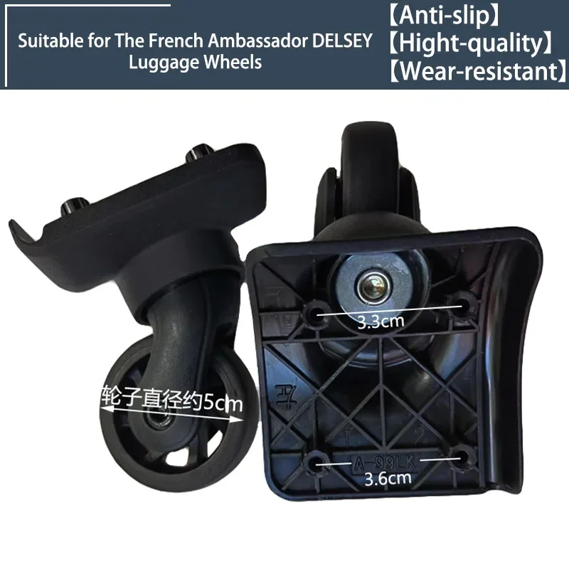 

For Hongsheng A99 Luggage Wheel Replacement Silent Wheels for Suitcases 360-Degree Rotation Durable Travel Repair Parts