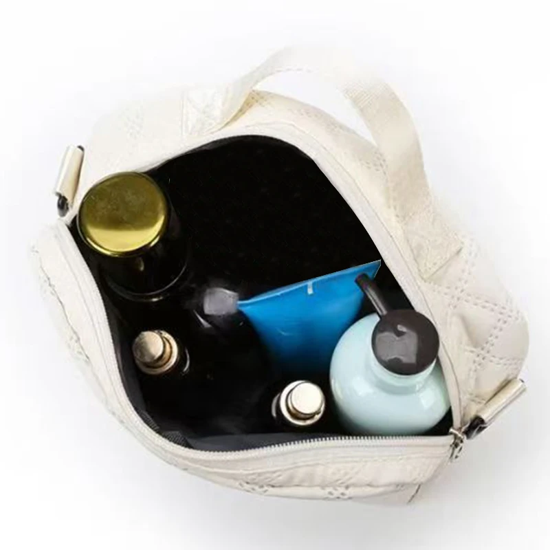 Set di borse da viaggio per uomo e donna con borsa per il trucco - Borsa in tinta unita - Essenziale per i viaggi - Conveniente e pratico