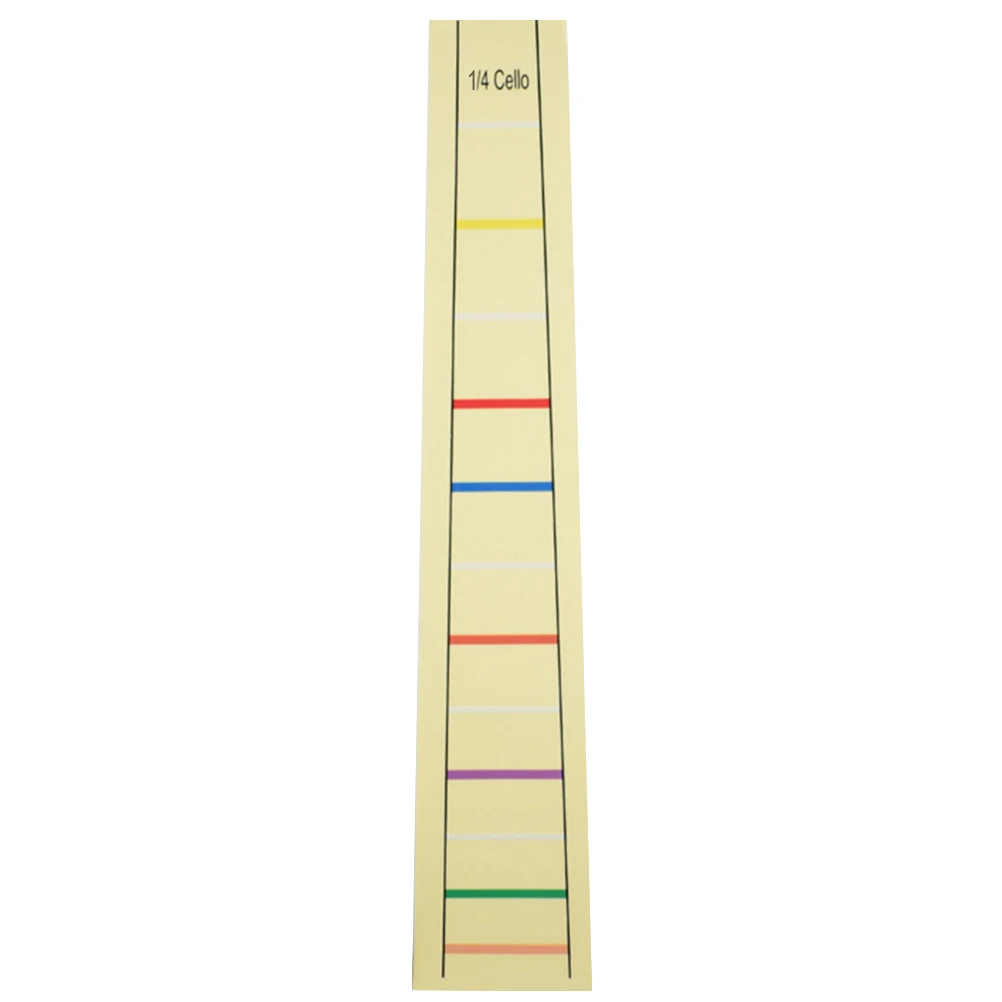 

Cello Sound Symbol Sticker Yellow Positions Chart Tape for 1/4 Size Fingerboard Labels Enhance Skill Learning Efficiency