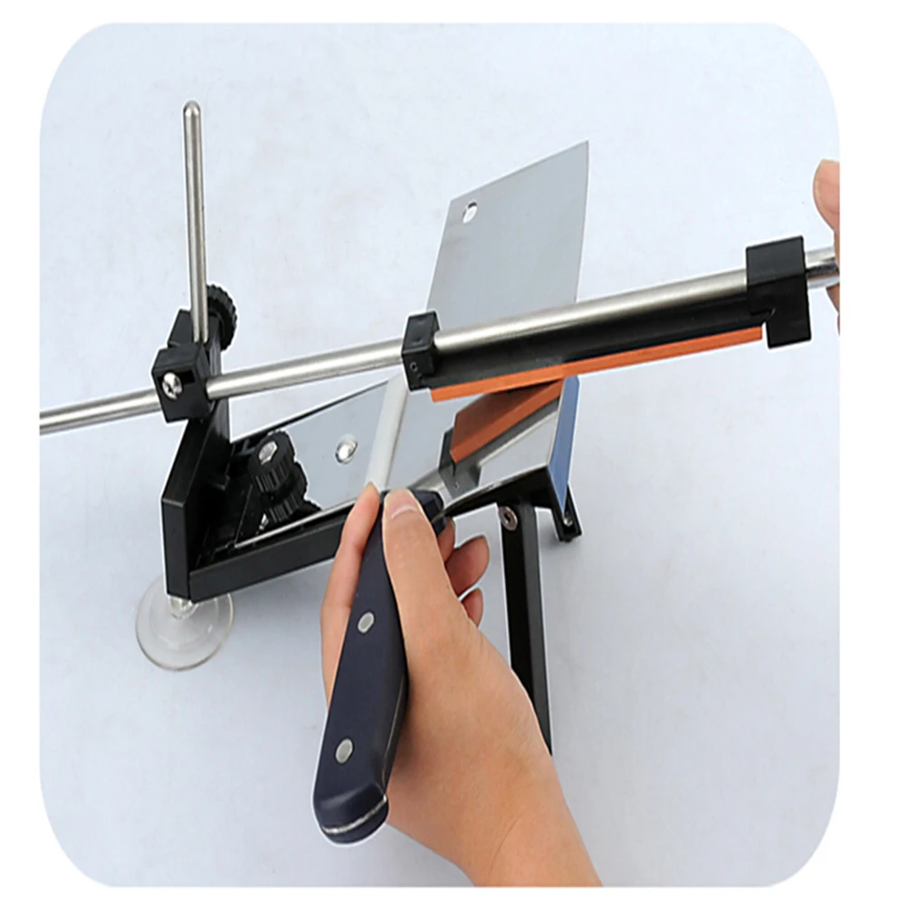 

Professional Kitchen Fix Angle Sharpening Kit Abs Stainless Steel 180 400 800 1500 Grit Sharpener Set Safe Easy Use