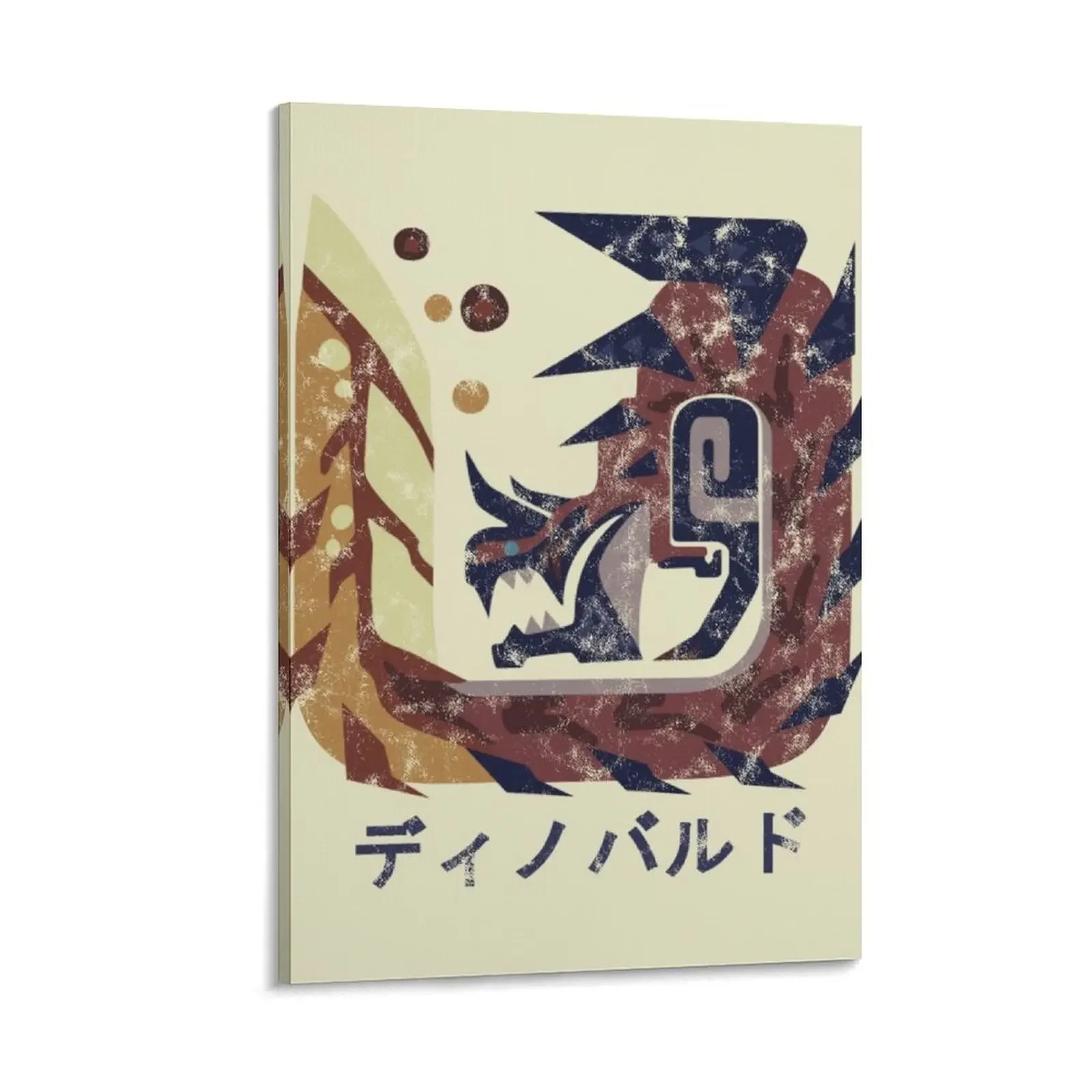 

Monster Hunter World Iceborne Glavenus Kanji Icon Canvas Painting anime posters Decoration wall