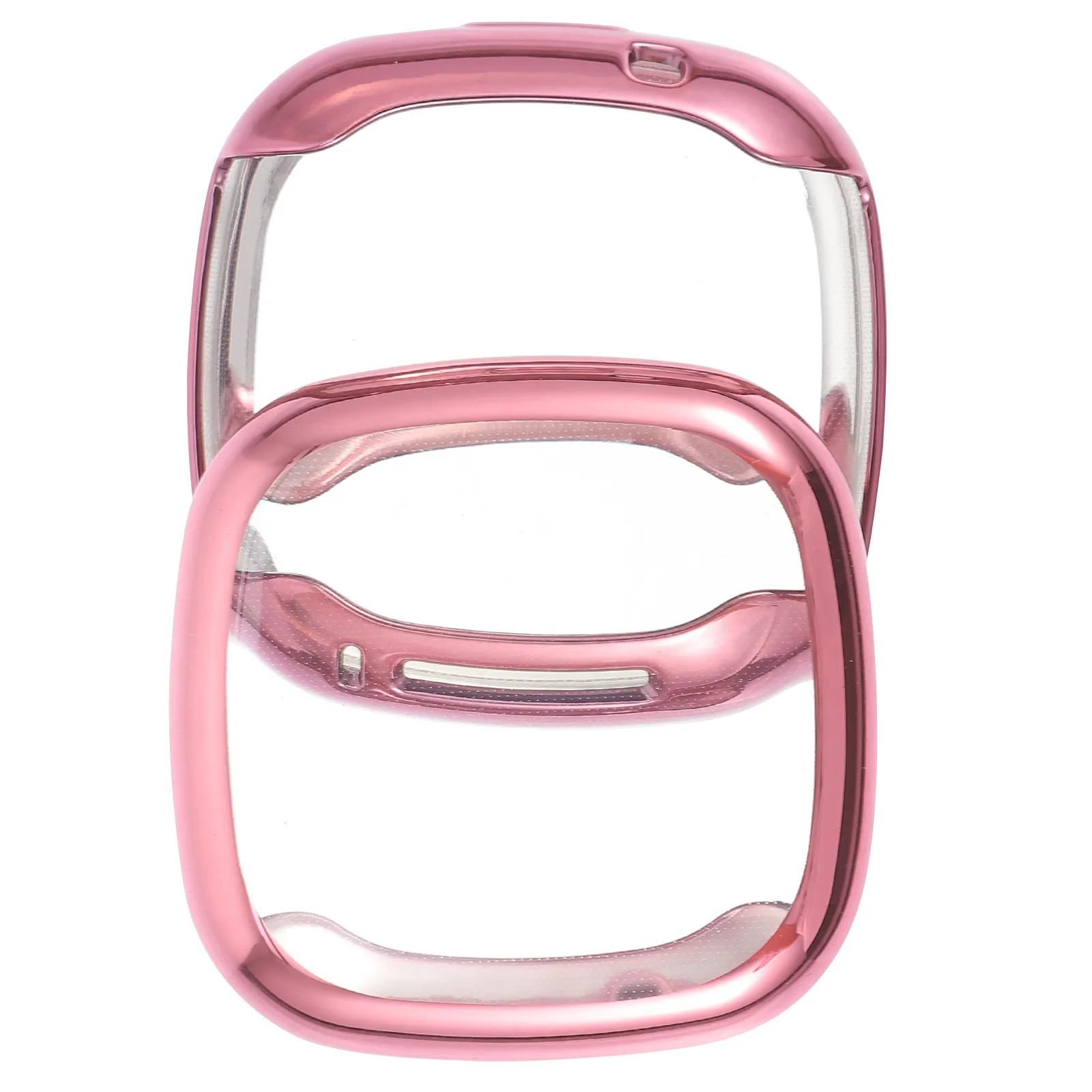 

2Pcs Fashionable Tpu Watch Protective Case Simple Elegant Design Compact Storage Friendly for Versa3 Sense Watch Covers