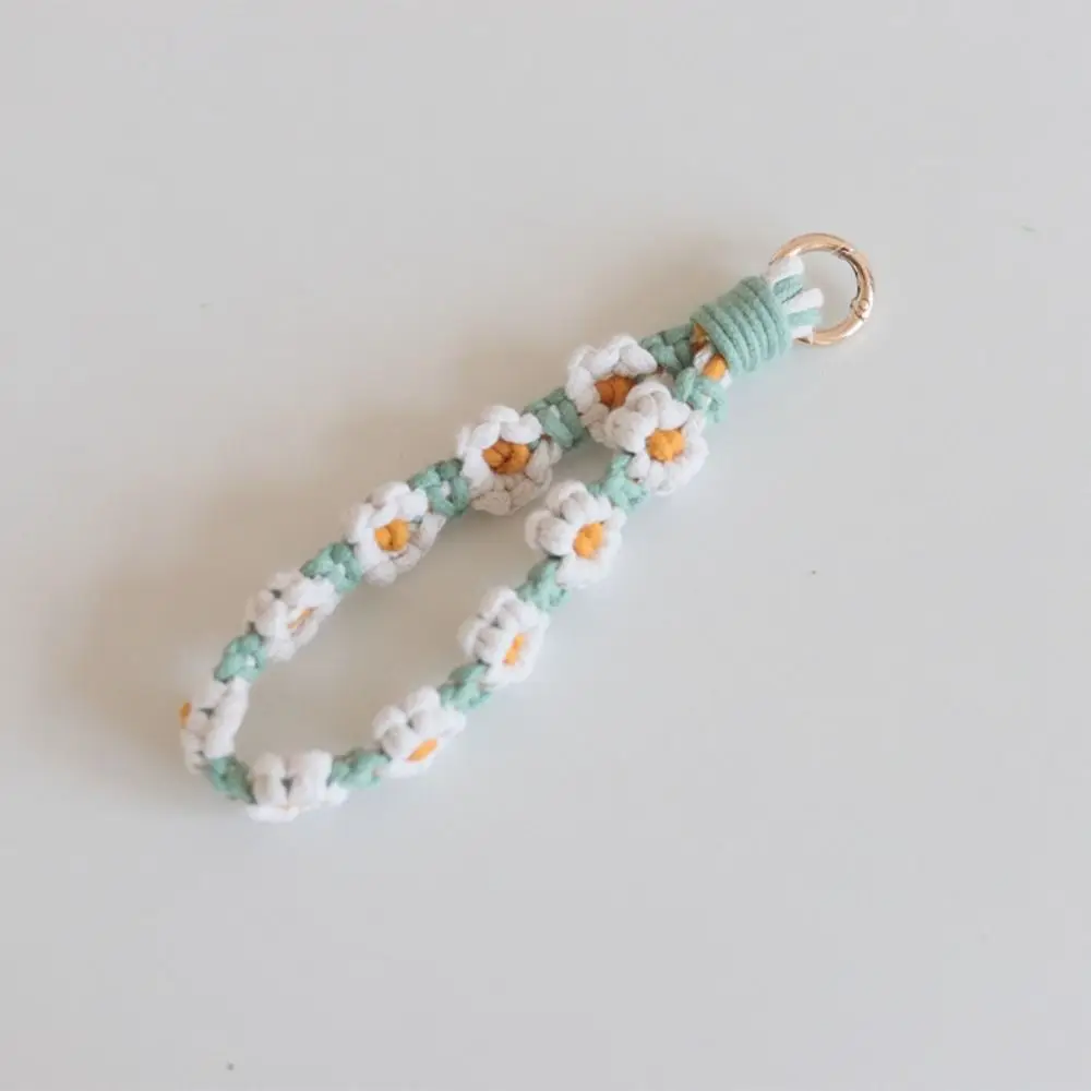 Korean Style Boho Phone Case Rope Phone Wristband Bag Hanging Wrist Lanyard Bracelet Bag Pendant Keyring