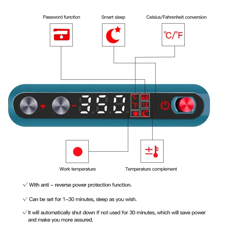 CXG 968 USB Soldering Iron Electric Mini Portable Adjustable Constant Temperature Sleep Function LED Display Weld Tools 24V 230W