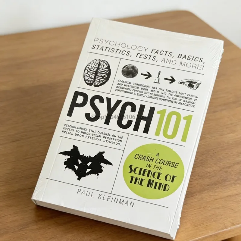 Psychology Reference English Book Paperback Psych 101 By Paul Kleinman A Crash Couse in The Science of The Mind Popular