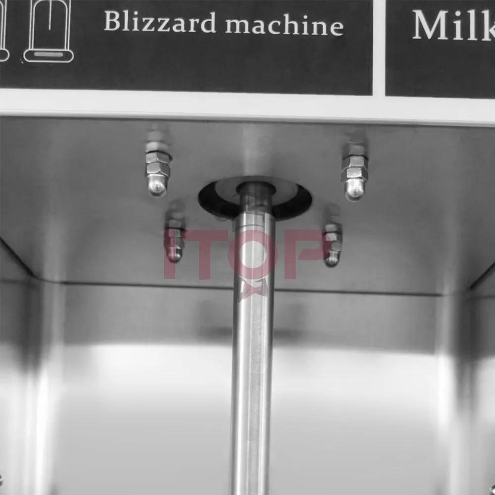 Mikser do lodów McFlurry - zestaw łyżek i kubków do mieszania Flurry (mieszadło ze stali nierdzewnej, klasy komercyjnej, łatwa do czyszczenia konstrukcja)