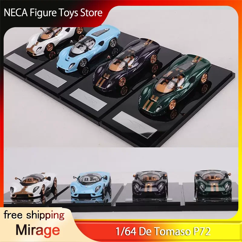 

Коллекционная модель Mirage 1:64 De Tomaso P72 Hypercar из смолы с подставкой, лимитированная серия, подарок для взрослых и фанатов, в наличии