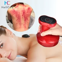 Body Scraping Massage Smart Electric Vacuum Cupping Heating Suction Cup Device Back Neck Arm Massger Anti-cellulite Fat Infrared