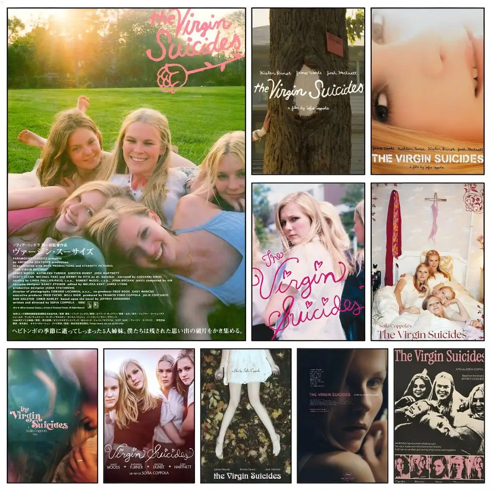 Classic Sofia Coppola Movie The Virgin Suicides Poster Waterproof HD Modern Peel And Stick Wall Decor Living Room Dorm Garage