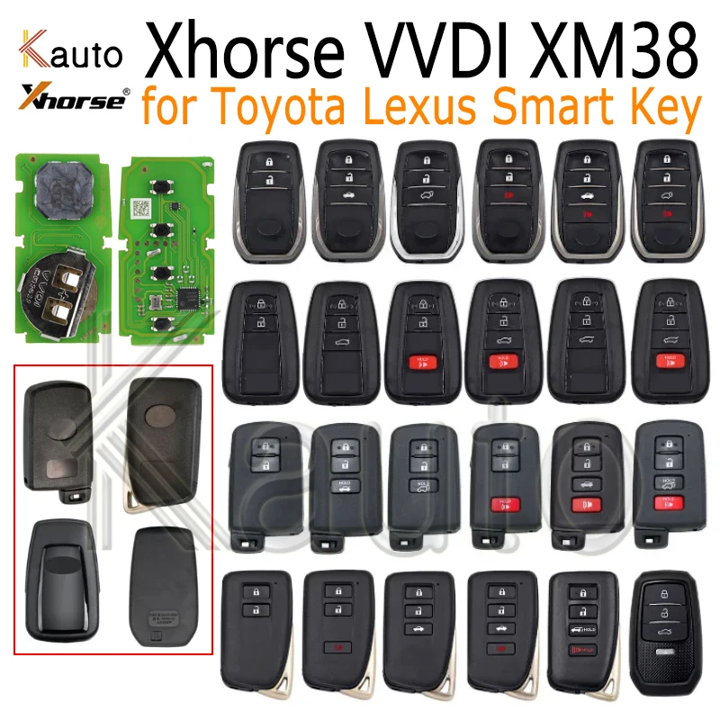 Xhorse Auto Remote Key Generate By Plus Max VVDI2 MINI Key Tool for Toyota Lexus XSTO01EN 8A 4D 4A Chip VVDI XM38 Smart Car Key