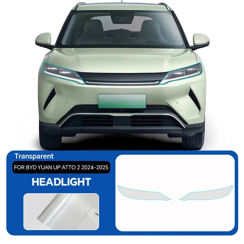

TPU Film For BYD YUAN UP ATTO 2 2024-2025 Headlight B C-Pillar Rearview TPU Transparent Protective Film PPF Sticker Anti-scratch