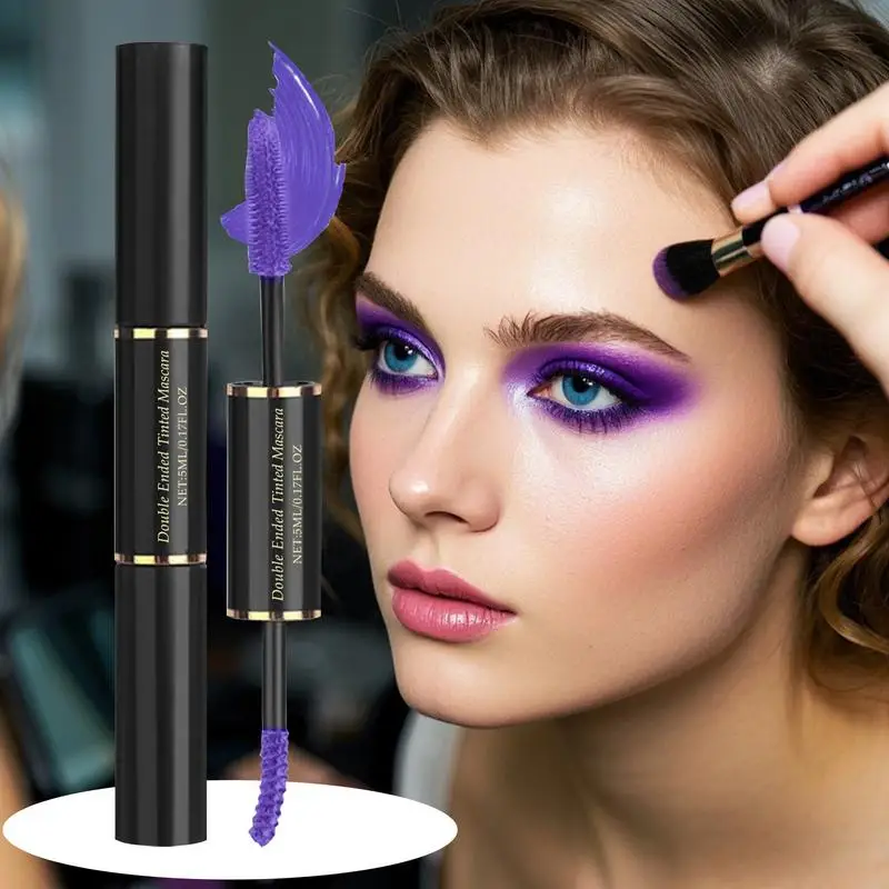 Volumizing Mascara มาสคาร่า Double-Ended กันน้ํา Volumizing ยาวนาน Lift Curling Eye Makeup