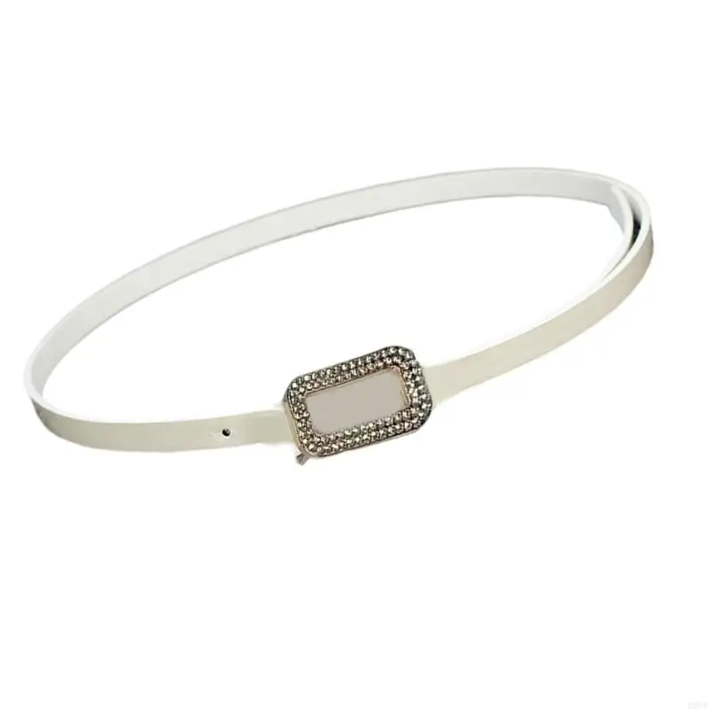 

B95F Stylish Thin Waist Belt Delicate Buckle Design for Various Occassion Women's Fashion Waistband Decorative Girdle